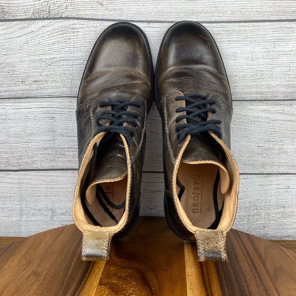 Bed Stu Louis Rustic Distressed Lace Up Leather Ankle Dress Boot Men’s Size 9.5 - Picture 10 of 12